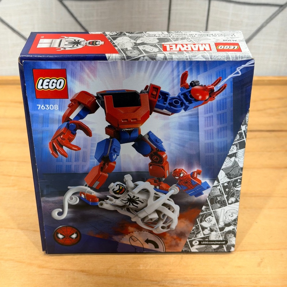LEGO Marvel Spider-Man Mech vs‎ Anti-Venom 76308 Building Toy Set 107 Pieces NEW - Picture 4 of 5